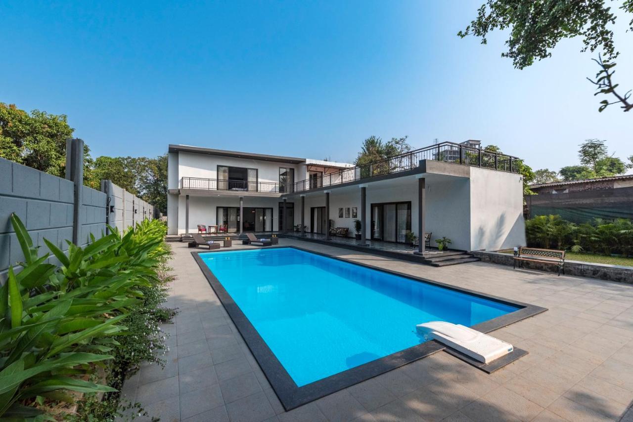 Saffronstays Mayfair Gardens 4 Bedroom Petfriendly Pool Villa Alībāg Eksteriør billede